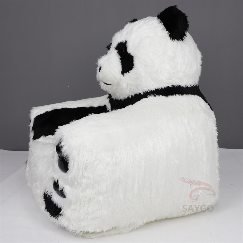 Hot Gift Kids Inflatable Panda Armchair Sofa Plush Chair Lounge Couch for Reading Nooks Play Rooms Camping & Outdoor