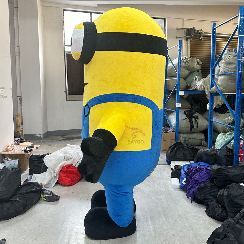 Minions Anime Party Adult Dress Blow up Popular Cartoon Character Inflatable Mascot Costume,Big Mascot,Minions Anime Party Adult Dress Blow up Popular Cartoon Character Inflatable Mascot Costume