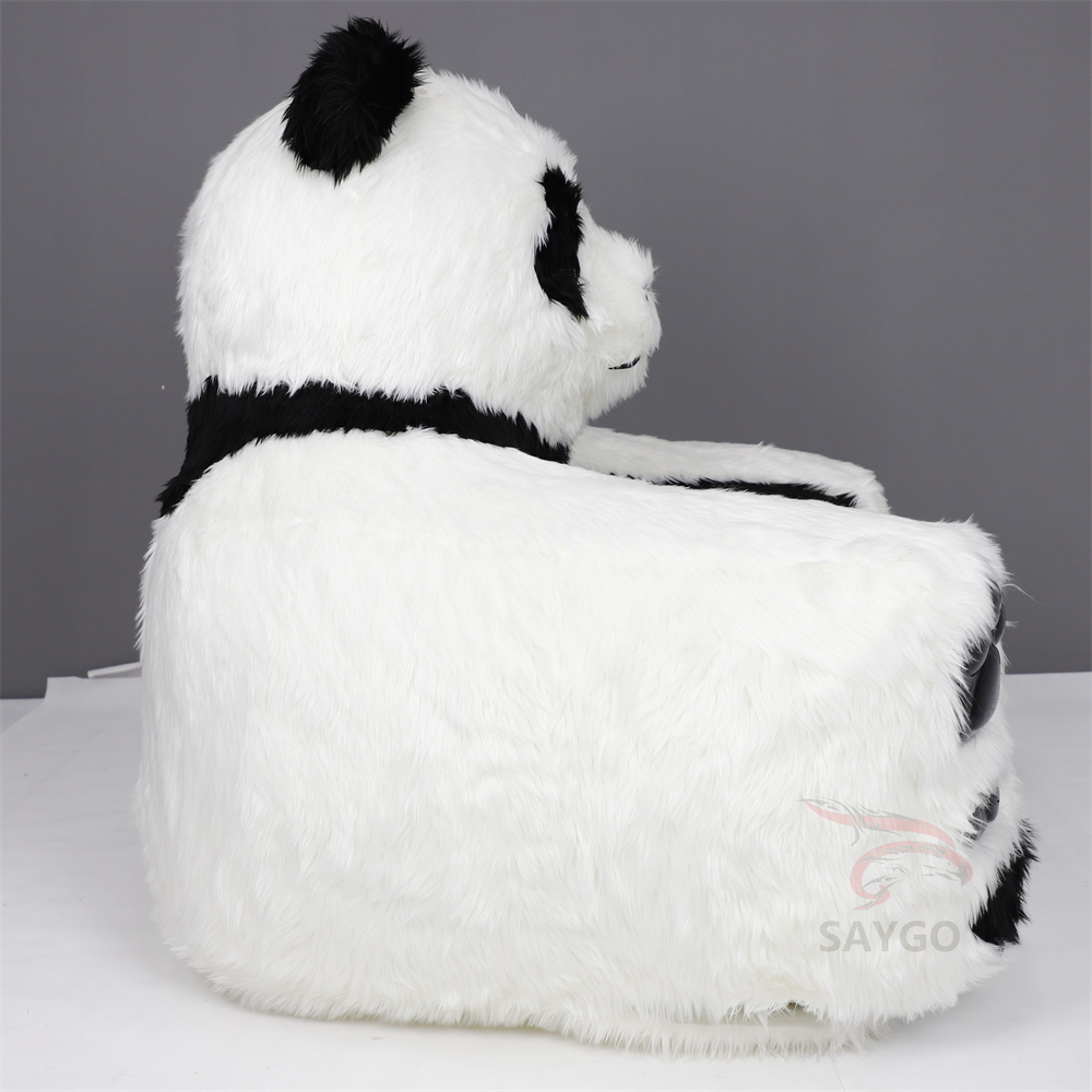 Hot Gift Kids Inflatable Panda Armchair Sofa Plush Chair Lounge Couch for Reading Nooks Play Rooms Camping & Outdoor