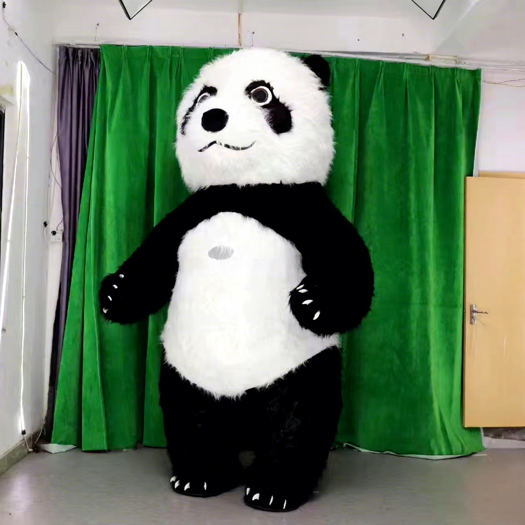 Giant Inflatable Red Panda & Polar Bear Mascot Costume-Funny Design for Easter/Halloween Parties & Promotions (Adults)