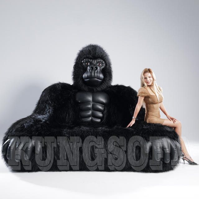 New Product Factory Giant Huge Inflatable Advertising Big Gorilla Portable Inflatable air Chairs and Sofa Couch Bed From China