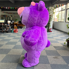 New Inflatable Mascot Strawberry Bear Suit Adult Blow up High Quality 2m/2.6m Bear Cosplay Dress Mascot Costume