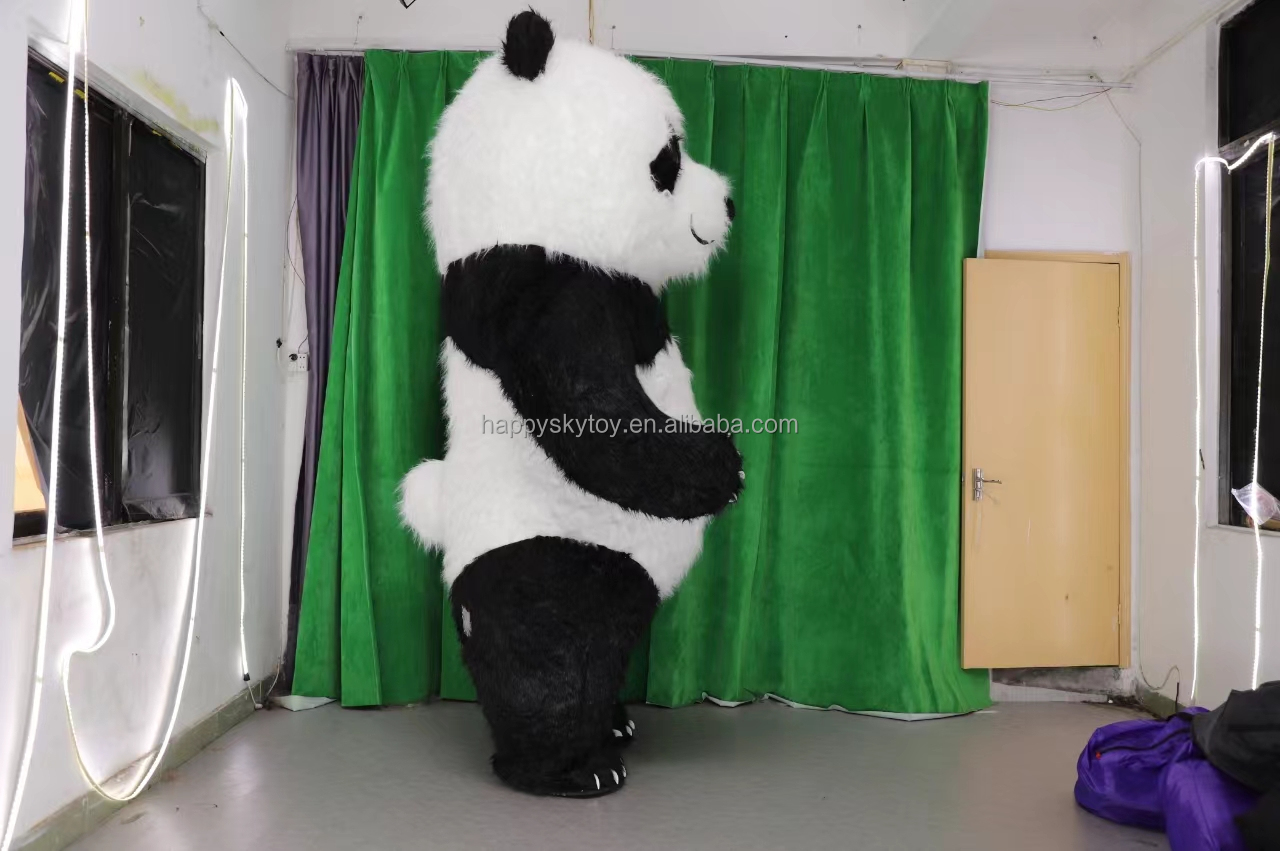 Giant Inflatable Red Panda & Polar Bear Mascot Costume-Funny Design for Easter/Halloween Parties & Promotions (Adults)
