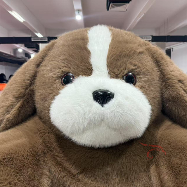 Cute Animal Dog New Design Double Flocked Airbed air Mattress Inflatable Sofa Bed for Living Room Furniture