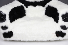 Furry Lazy Sofa Animal Couch Inflatable Plush Baby Kids Chair Panda Recliner Sofa Inflatable Long Plush Panda Sofa Beach Chair