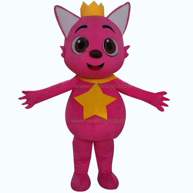 Pinkfong Fox Baby Shark Mascot Costume Party Show Giant Plush Inflatable Adult Party Event Mascot Cartoon Fancy Dress Character Costume,Big Mascot,Pinkfong Fox Baby Shark Mascot Costume Party Show Giant Plush Inflatable Adult Party Event Mascot Cartoon Fancy Dress Character Costume