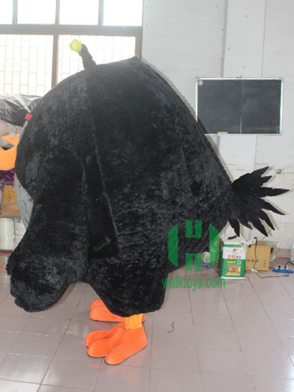 Black Angry Bird Mascot Costume Party Show Giant Plush Inflatable Adult Party Event Mascot Cartoon Fancy Dress Character Costume,Big Mascot,Black Angry Bird Mascot Costume Party Show Giant Plush Inflatable Adult Party Event Mascot Cartoon Fancy Dress Character Costume