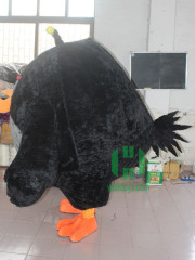 Black Angry Bird Mascot Costume Party Show Giant Plush Inflatable Adult Party Event Mascot Cartoon Fancy Dress Character Costume,Big Mascot,Black Angry Bird Mascot Costume Party Show Giant Plush Inflatable Adult Party Event Mascot Cartoon Fancy Dress Character Costume