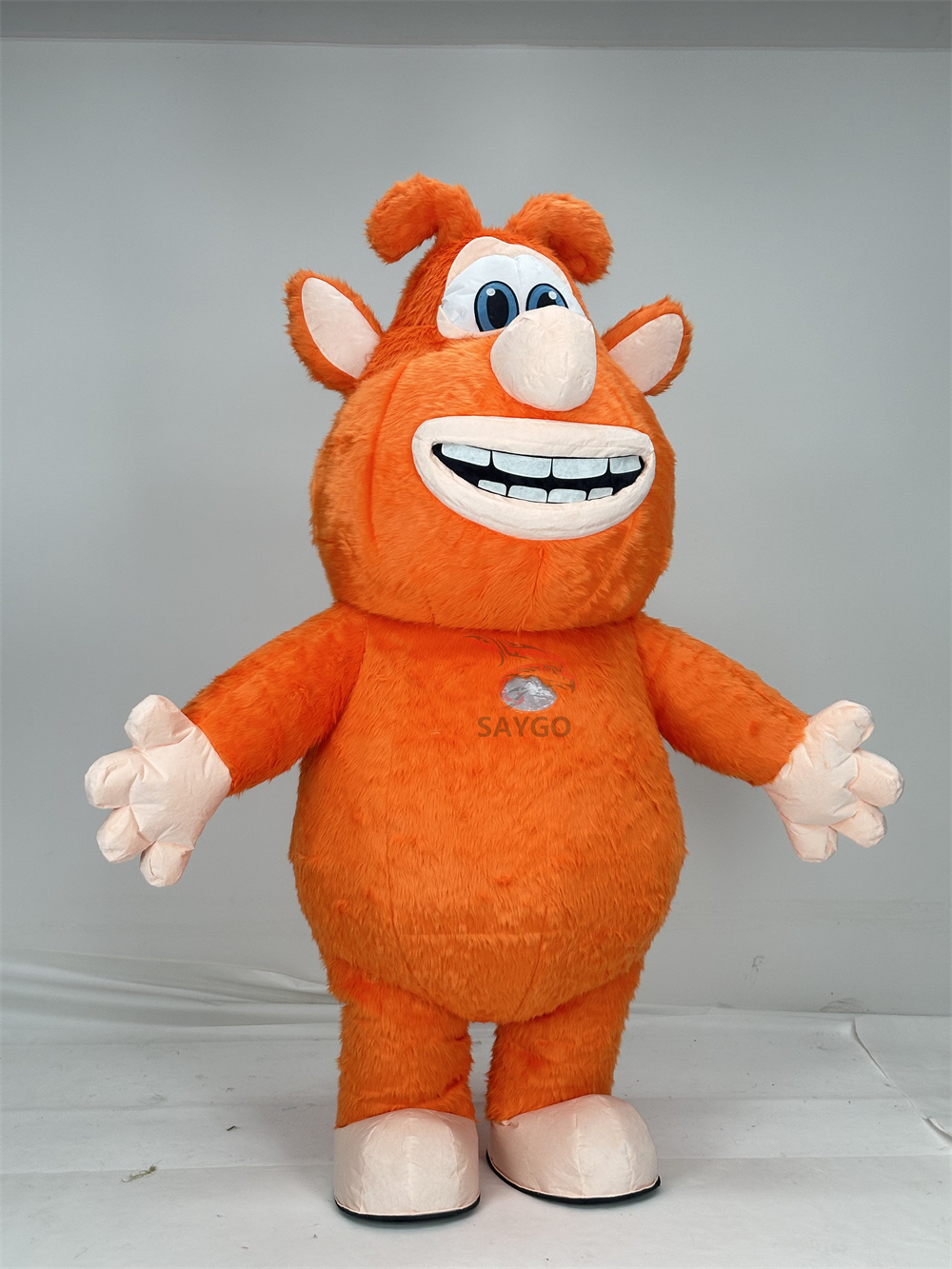Orange Booba Mascot Costume Party Show Giant Plush Inflatable Adult Party Event Mascot Cartoon Fancy Dress Character Costume,Big Mascot,Orange Booba Mascot Costume Party Show Giant Plush Inflatable Adult Party Event Mascot Cartoon Fancy Dress Character Costume
