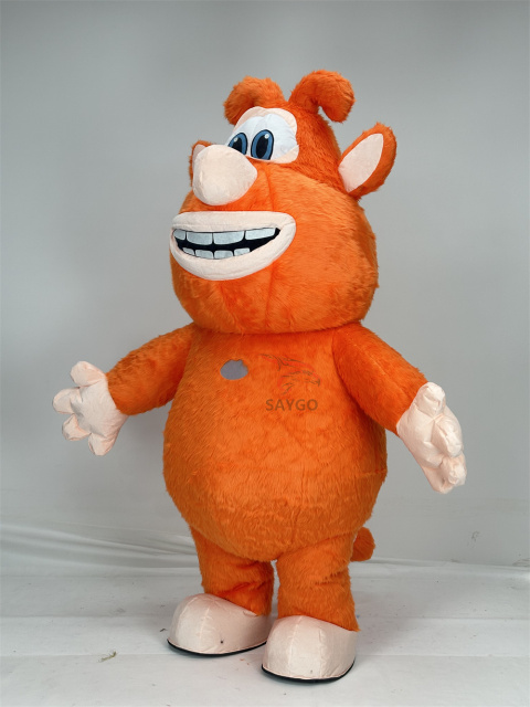 Orange Booba Mascot Costume Party Show Giant Plush Inflatable Adult Party Event Mascot Cartoon Fancy Dress Character Costume,Big Mascot,Orange Booba Mascot Costume Party Show Giant Plush Inflatable Adult Party Event Mascot Cartoon Fancy Dress Character Costume