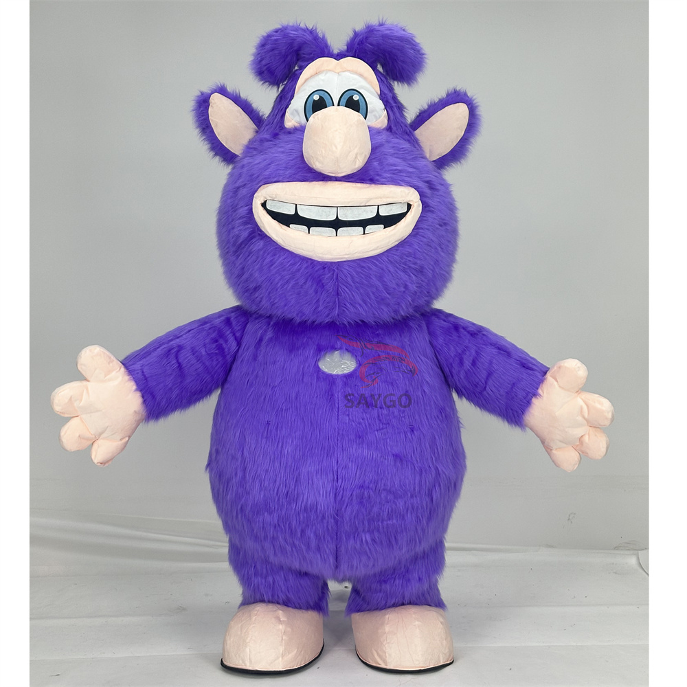 Purple Booba Mascot Costume Party Show Giant Plush Inflatable Adult Party Event Mascot Cartoon Fancy Dress Character Costume,Big Mascot,Purple Booba Mascot Costume Party Show Giant Plush Inflatable Adult Party Event Mascot Cartoon Fancy Dress Character Costume