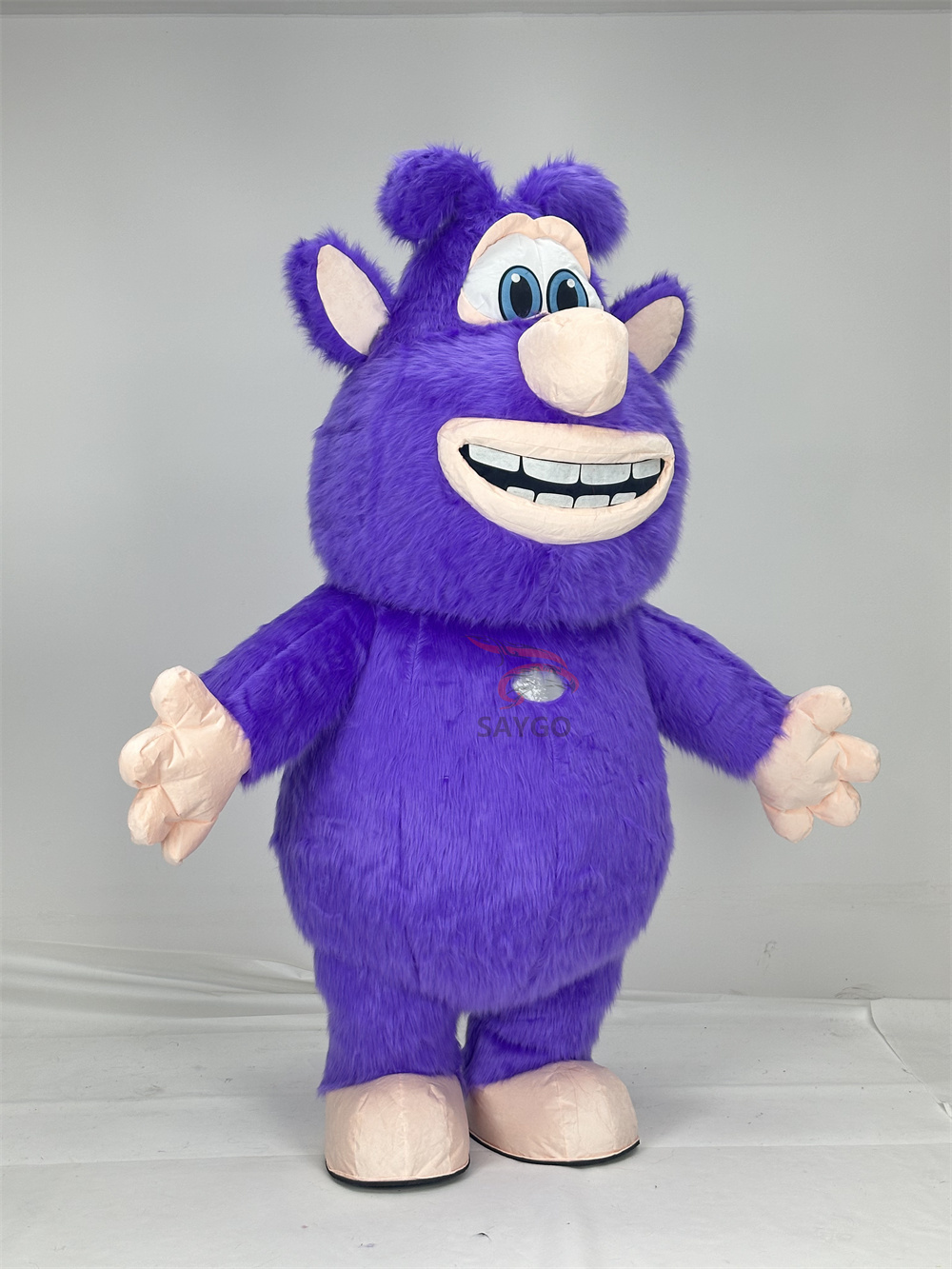 Purple Booba Mascot Costume Party Show Giant Plush Inflatable Adult Party Event Mascot Cartoon Fancy Dress Character Costume,Big Mascot,Purple Booba Mascot Costume Party Show Giant Plush Inflatable Adult Party Event Mascot Cartoon Fancy Dress Character Costume