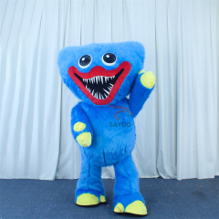 Huggy Wuggy Poppy Playtime Mascot Costume Party Show Giant Plush Inflatable Adult Party Event Mascot Cartoon Fancy Dress Character Costume,Big Mascot,Huggy Wuggy Poppy Playtime Mascot Costume Party Show Giant Plush Inflatable Adult Party Event Mascot Cartoon Fancy Dress Character Costume