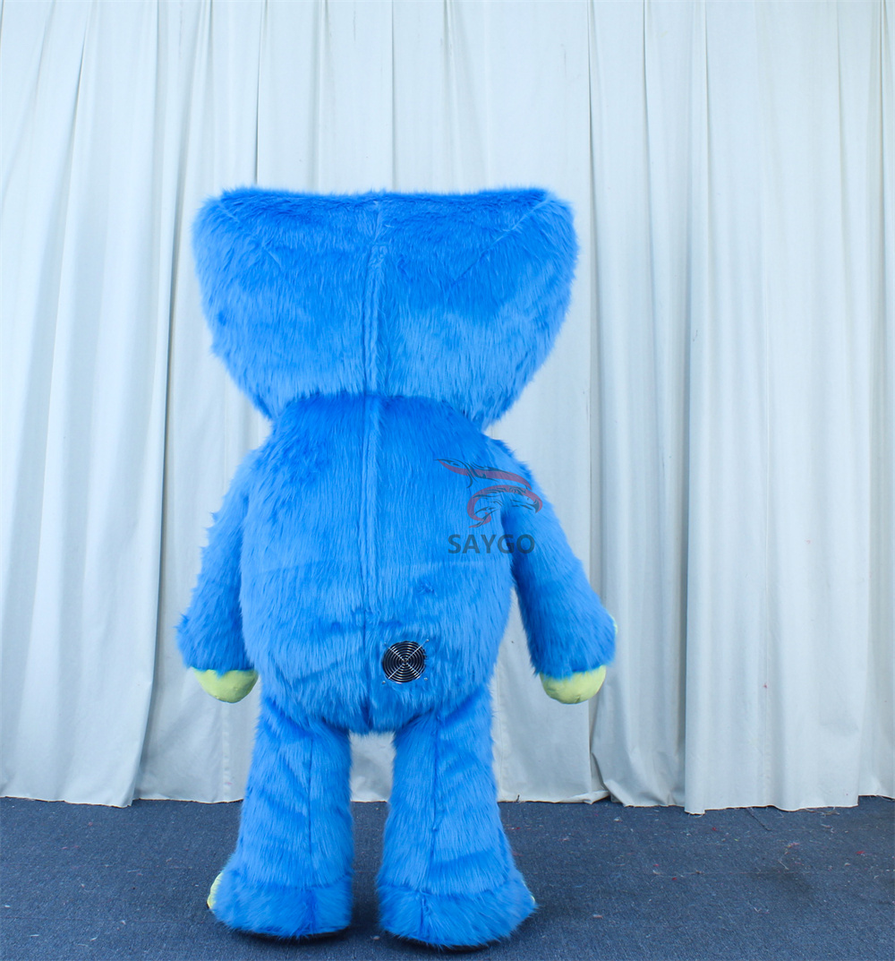 Huggy Wuggy Poppy Playtime Mascot Costume Party Show Giant Plush Inflatable Adult Party Event Mascot Cartoon Fancy Dress Character Costume,Big Mascot,Huggy Wuggy Poppy Playtime Mascot Costume Party Show Giant Plush Inflatable Adult Party Event Mascot Cartoon Fancy Dress Character Costume