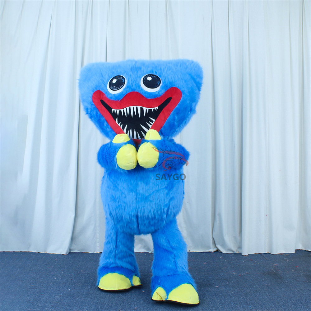 Huggy Wuggy Poppy Playtime Mascot Costume Party Show Giant Plush Inflatable Adult Party Event Mascot Cartoon Fancy Dress Character Costume,Big Mascot,Huggy Wuggy Poppy Playtime Mascot Costume Party Show Giant Plush Inflatable Adult Party Event Mascot Cartoon Fancy Dress Character Costume
