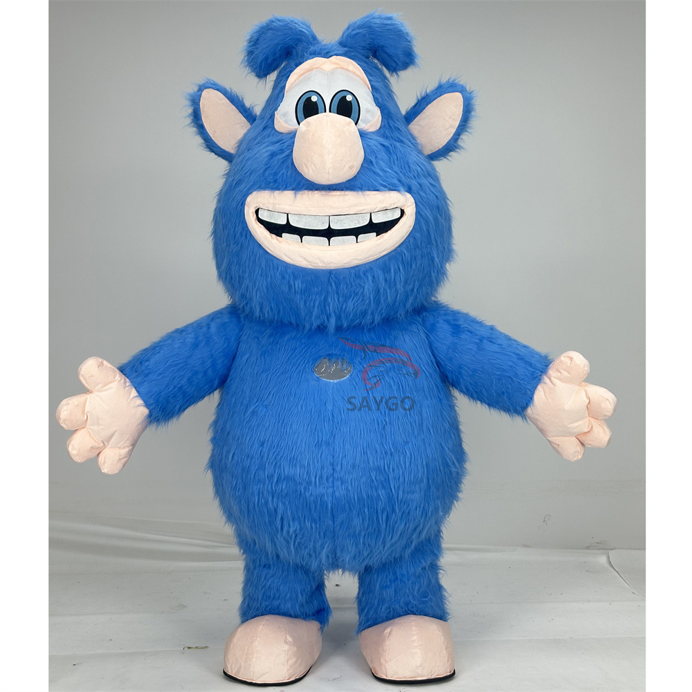Blue Booba Mascot Costume Party Show Giant Plush Inflatable Adult Party Event Mascot Cartoon Fancy Dress Character Costume,Big Mascot,Blue Booba Mascot Costume Party Show Giant Plush Inflatable Adult Party Event Mascot Cartoon Fancy Dress Character Costume