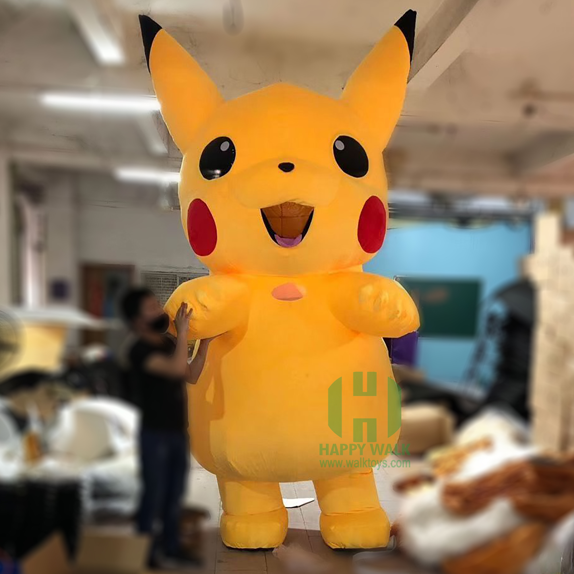 Pikachu Pokemon Mascot Costume Party Show Giant Plush Inflatable Adult Party Event Mascot Cartoon Character Costume,Big Mascot,Pikachu Pokemon Mascot Costume Party Show Giant Plush Inflatable Adult Party Event Mascot Cartoon Character Costume