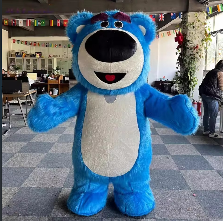 Pretty Furry Inflatable Lotso' Bear Mascot Costume for Adults 2m 2.6m Inflatable Lotso/Bear Costume for Events Rental,Big Mascot,Pretty Furry Inflatable Lotso' Bear Mascot Costume for Adults 2m 2.6m Inflatable Lotso/Bear Costume for Events Rental