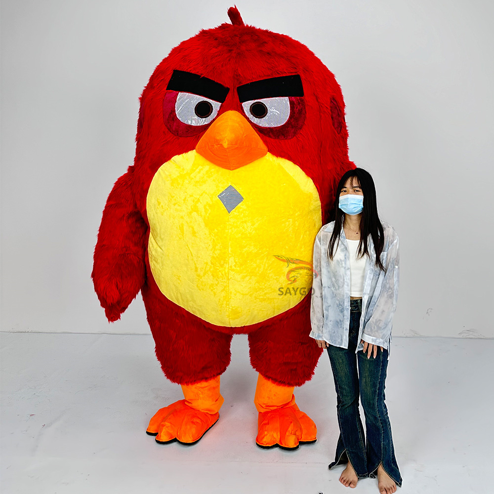 Angry Bird Mascot Costume Party Show Giant Plush Inflatable Adult Party Event Mascot Cartoon Fancy Dress Character Costume,Big Mascot,Angry Bird Mascot Costume Party Show Giant Plush Inflatable Adult Party Event Mascot Cartoon Fancy Dress Character Costume