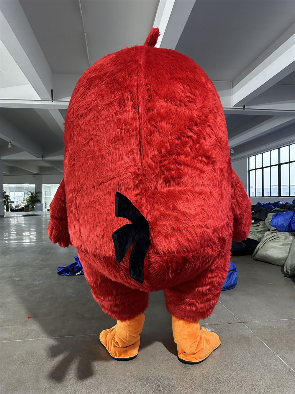 Red Angry Bird Mascot Costume Party Show Giant Plush Inflatable Adult Party Event Mascot Cartoon Fancy Dress Character Costume,Big Mascot,Red Angry Bird Mascot Costume Party Show Giant Plush Inflatable Adult Party Event Mascot Cartoon Fancy Dress Character Costume
