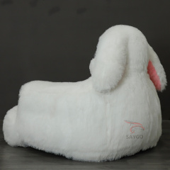 Giant Animal Long Ear Bunny Shaped Luxury Pet Sofa Bed Frame Customized Animal Pattern Breathable Polyester
