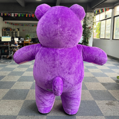 New Inflatable Mascot Strawberry Bear Suit Adult Blow up High Quality 2m/2.6m Bear Cosplay Dress Mascot Costume