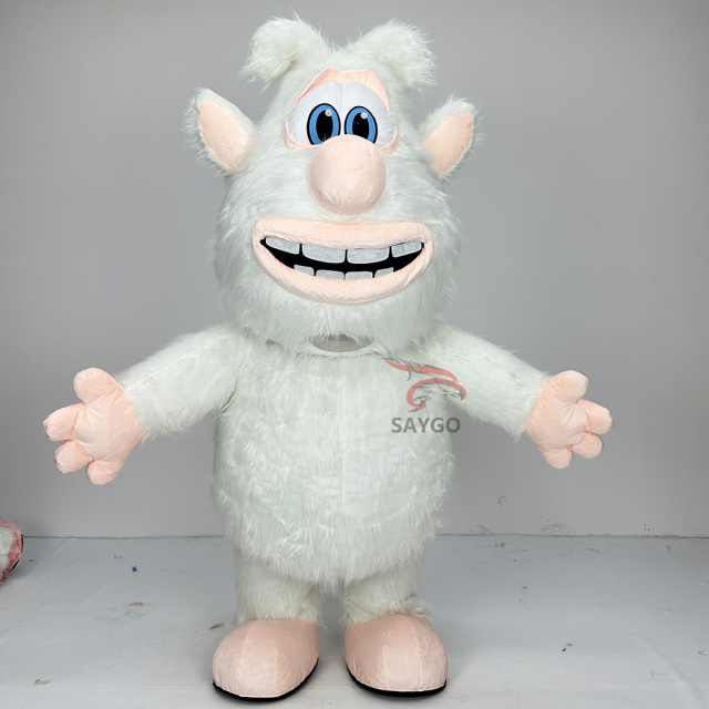 White Booba Mascot Costume Party Show Giant Plush Inflatable Adult Party Event Mascot Cartoon Fancy Dress Character Costume,Big Mascot,White Booba Mascot Costume Party Show Giant Plush Inflatable Adult Party Event Mascot Cartoon Fancy Dress Character Costume