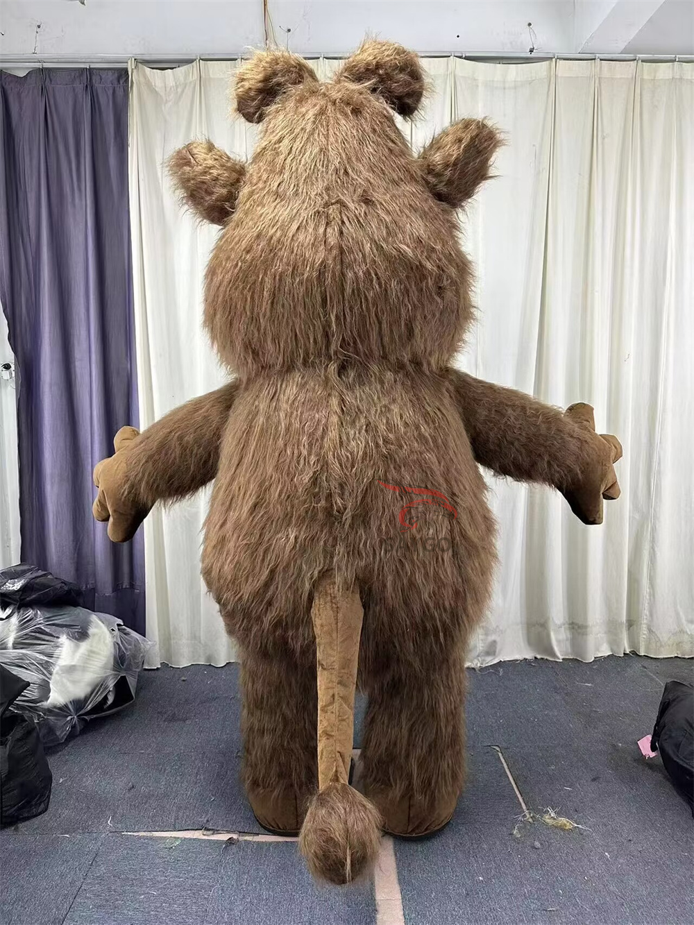 Brown Booba Mascot Costume Party Show Giant Plush Inflatable Adult Party Event Mascot Cartoon Fancy Dress Character Costume,Big Mascot,Brown Booba Mascot Costume Party Show Giant Plush Inflatable Adult Party Event Mascot Cartoon Fancy Dress Character Costume