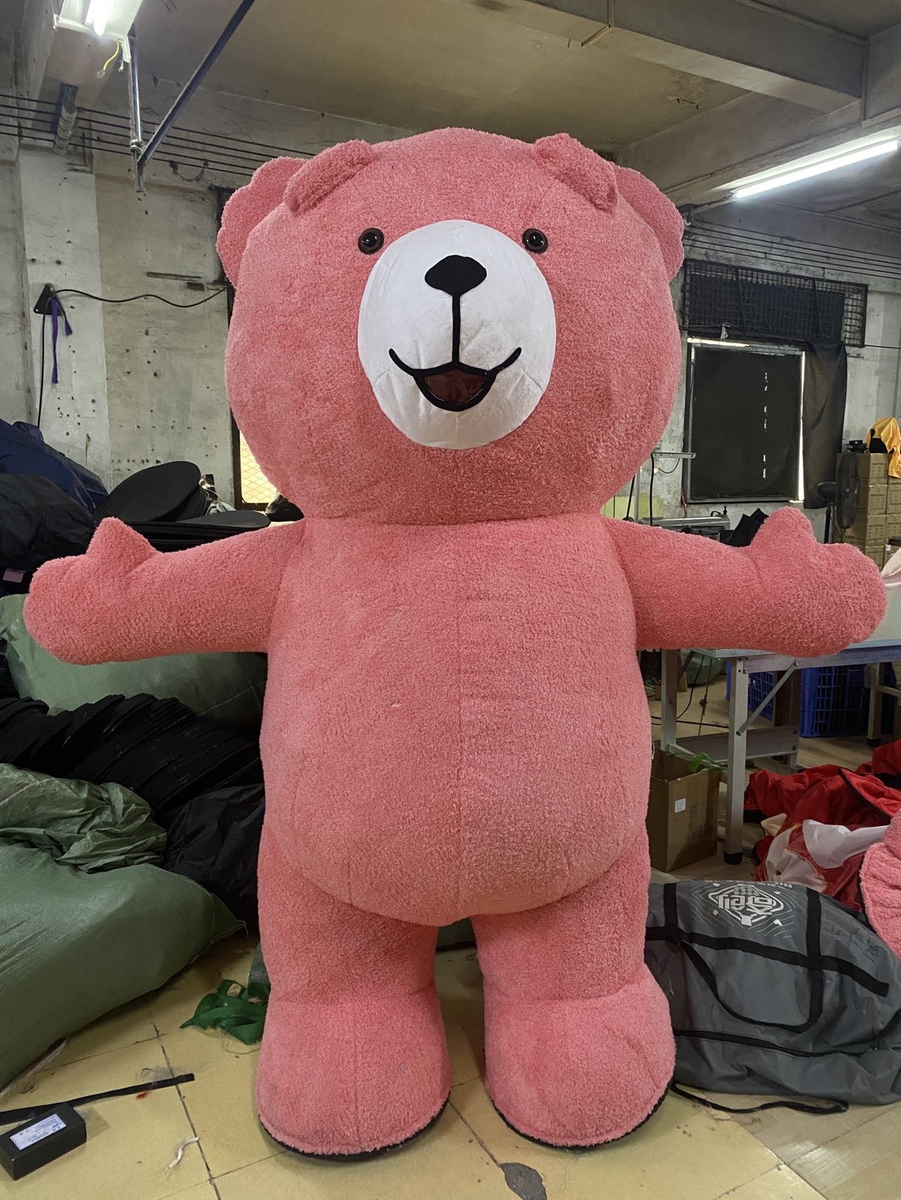 Customized Brown Inflatable Bear Mascot Costume Cartoon Fursuit Plush Animal Anime Cosplay Adults Halloween Christmas