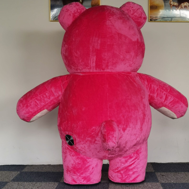 Unisex Custom Made Cute Teddy Bear Inflatable Mascot Costume New Design Strawberry Purple Price for Adults
