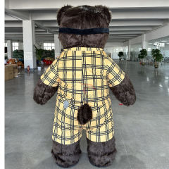 Funny Custom Animal Cosplay Party Adult Giant Inflatable Walking Funny Cool Sunglasses Bear Panda Promotional Mascot Costume