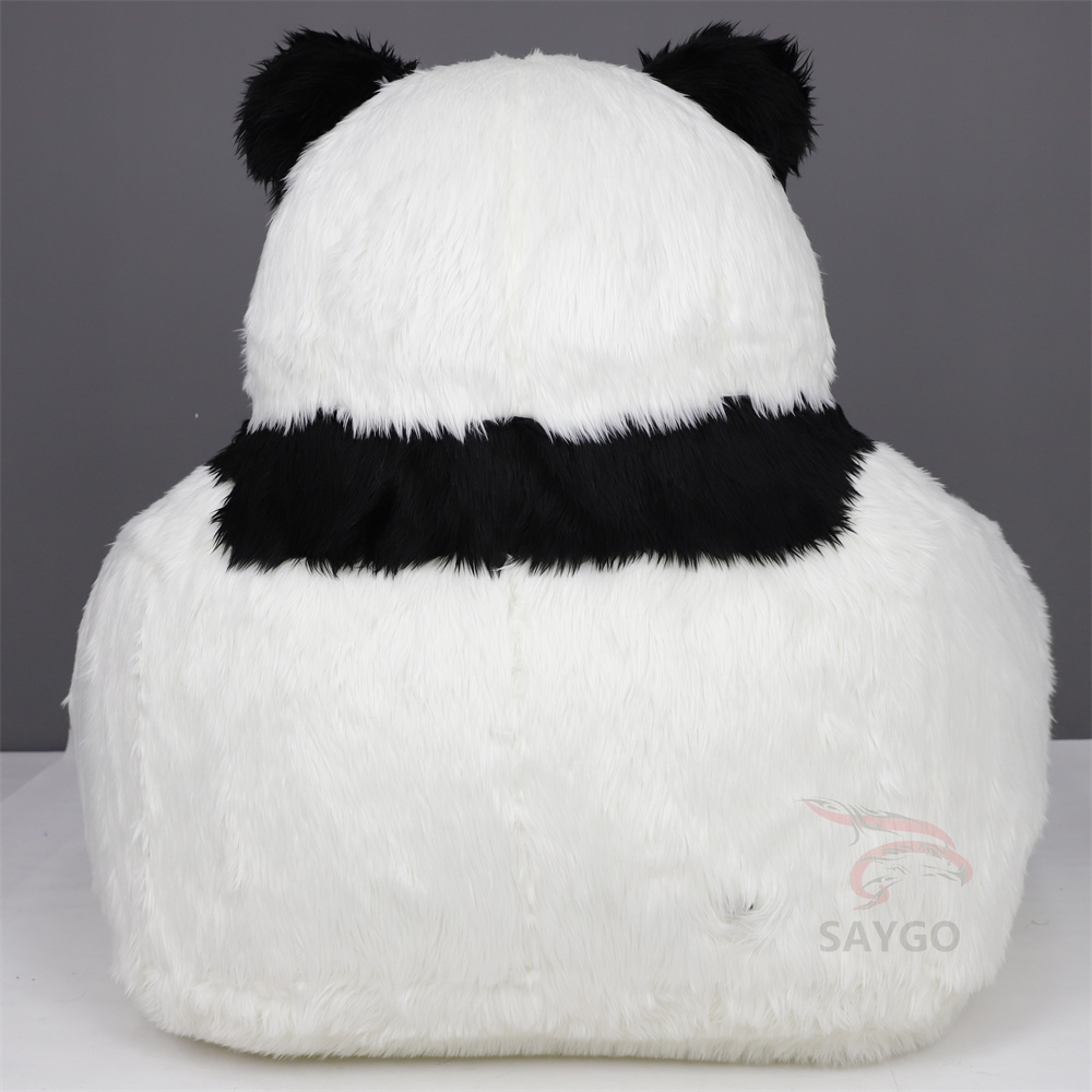Hot Gift Kids Inflatable Panda Armchair Sofa Plush Chair Lounge Couch for Reading Nooks Play Rooms Camping & Outdoor