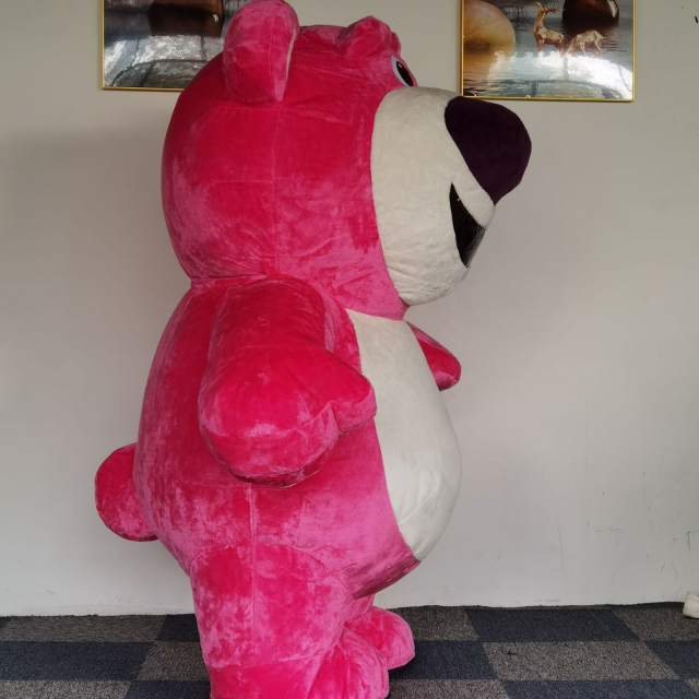 Unisex Custom Made Cute Teddy Bear Inflatable Mascot Costume New Design Strawberry Purple Price for Adults