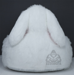 Living Room Custom Indoor Lazy Long Plush Air Pump Lounge Rabbit Sofa Bed Giant Inflatable Movie Chair Couch Animal Bunny Sofa