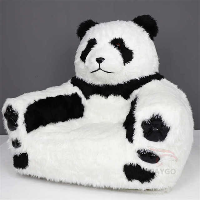 Hot Gift Kids Inflatable Panda Armchair Sofa Plush Chair Lounge Couch for Reading Nooks Play Rooms Camping & Outdoor