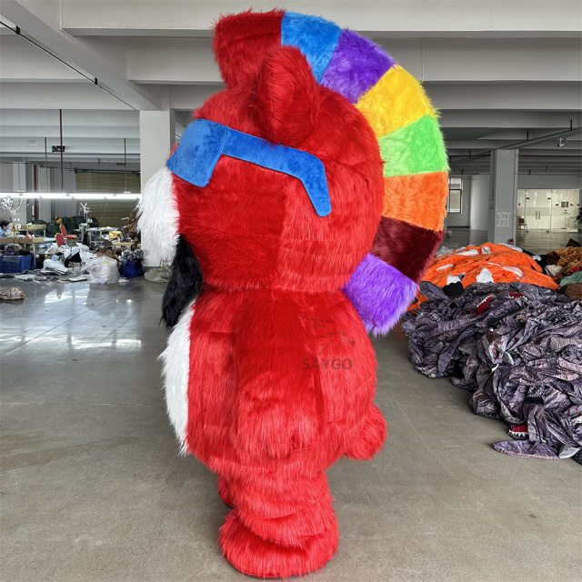 Cool Bear Costume Clothes for Performance Wear 2/2.6m Inflatable Hip Hop Teddy Bear Cosplay Dancing Anime Mascot Costume