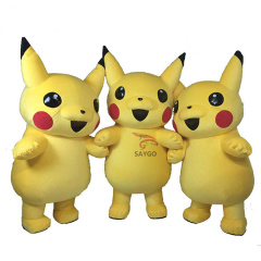 Pikachu Pokemon Mascot Costume Party Show Giant Plush Inflatable Adult Party Event Mascot Cartoon Character Costume,Big Mascot,Pikachu Pokemon Mascot Costume Party Show Giant Plush Inflatable Adult Party Event Mascot Cartoon Character Costume