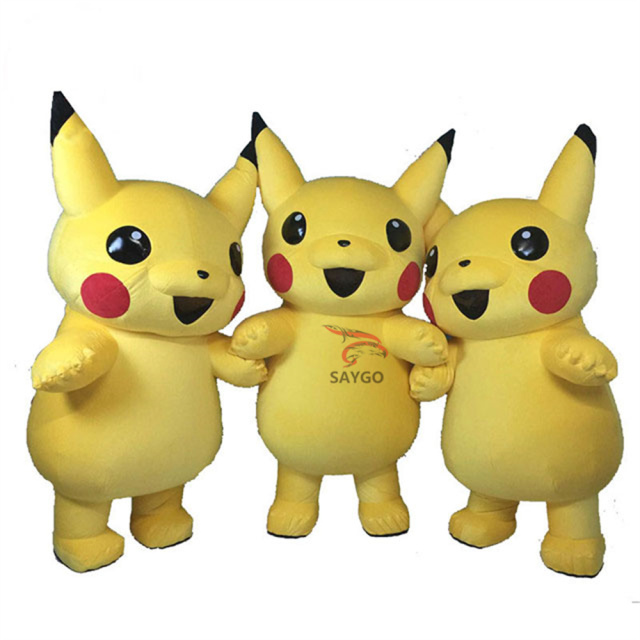 Pikachu Pokemon Mascot Costume Party Show Giant Plush Inflatable Adult Party Event Mascot Cartoon Character Costume,Big Mascot,Pikachu Pokemon Mascot Costume Party Show Giant Plush Inflatable Adult Party Event Mascot Cartoon Character Costume