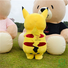 Customized Pikachu Pokemon Mascot Costume Party Show Giant Plush Inflatable Adult Party Event Mascot Cartoon Character Costume,Big Mascot,Customized Pikachu Pokemon Mascot Costume Party Show Giant Plush Inflatable Adult Party Event Mascot Cartoon Character Costume