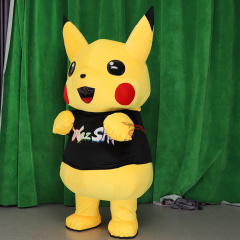 Customized Pikachu Pokemon Mascot Costume Party Show Giant Plush Inflatable Adult Party Event Mascot Cartoon Character Costume,Big Mascot,Customized Pikachu Pokemon Mascot Costume Party Show Giant Plush Inflatable Adult Party Event Mascot Cartoon Character Costume