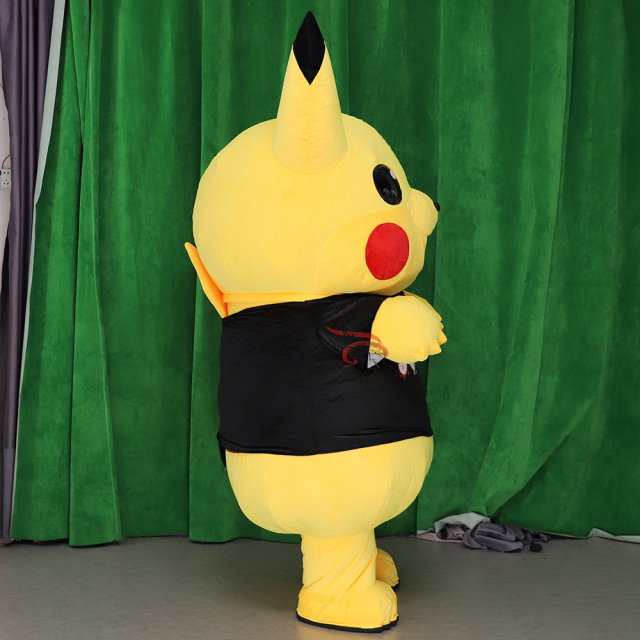 Customized Pikachu Pokemon Mascot Costume Party Show Giant Plush Inflatable Adult Party Event Mascot Cartoon Character Costume,Big Mascot,Customized Pikachu Pokemon Mascot Costume Party Show Giant Plush Inflatable Adult Party Event Mascot Cartoon Character Costume