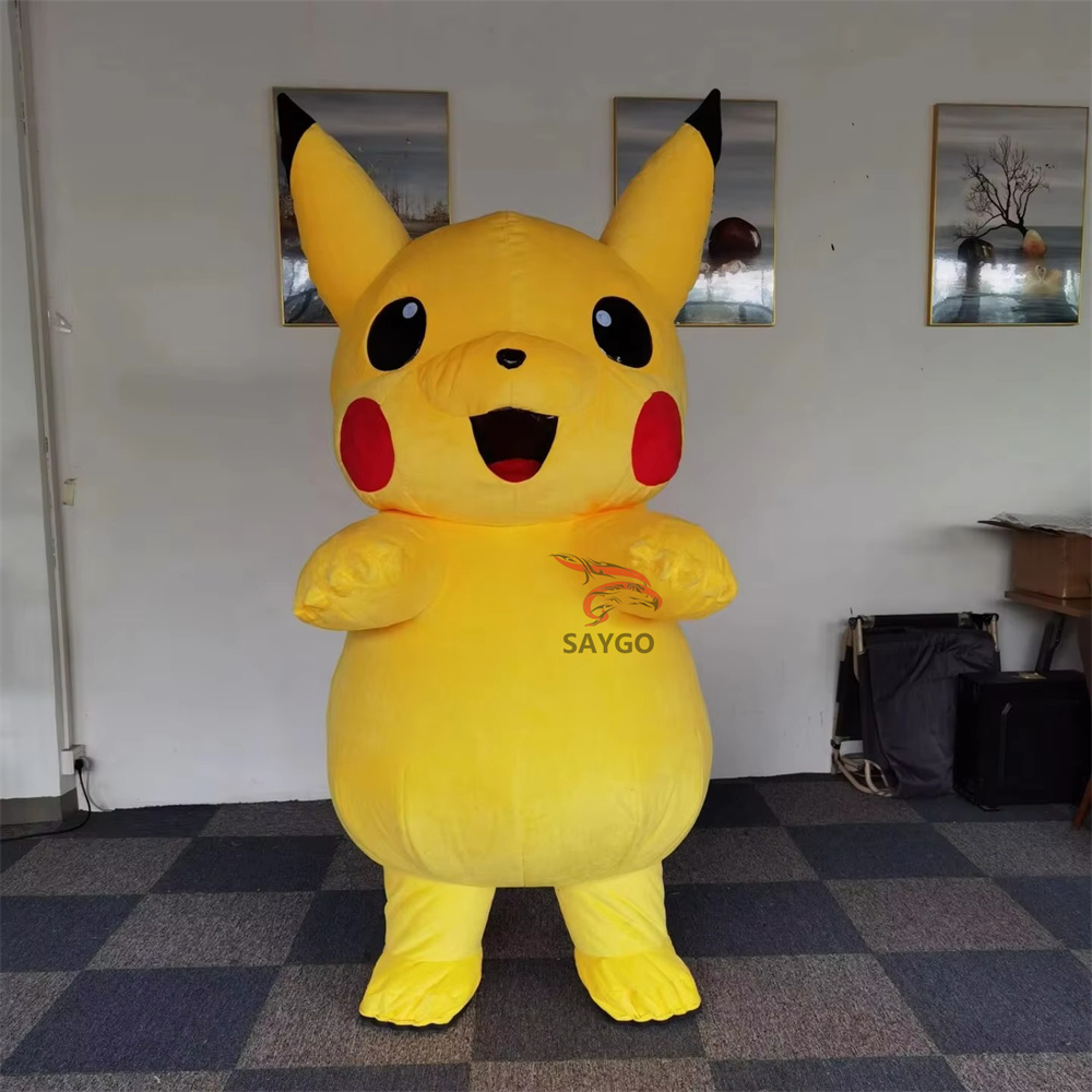 Pikachu Pokemon Mascot Costume Party Show Giant Plush Inflatable Adult Party Event Mascot Cartoon Character Costume,Big Mascot,Pikachu Pokemon Mascot Costume Party Show Giant Plush Inflatable Adult Party Event Mascot Cartoon Character Costume