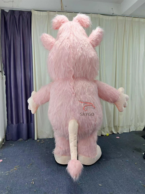 Pink Booba Mascot Costume Party Show Giant Plush Inflatable Adult Party Event Mascot Cartoon Fancy Dress Character Costume,Big Mascot,Pink Booba Mascot Costume Party Show Giant Plush Inflatable Adult Party Event Mascot Cartoon Fancy Dress Character Costume
