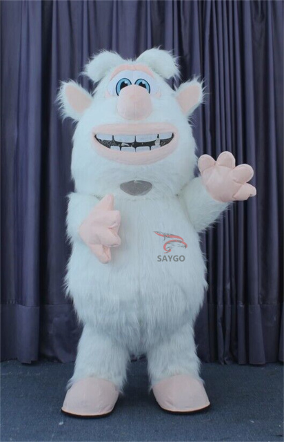 White Booba Mascot Costume Party Show Giant Plush Inflatable Adult Party Event Mascot Cartoon Fancy Dress Character Costume,Big Mascot,White Booba Mascot Costume Party Show Giant Plush Inflatable Adult Party Event Mascot Cartoon Fancy Dress Character Costume
