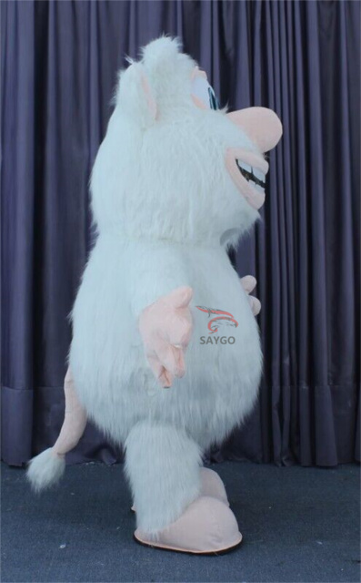 White Booba Mascot Costume Party Show Giant Plush Inflatable Adult Party Event Mascot Cartoon Fancy Dress Character Costume,Big Mascot,White Booba Mascot Costume Party Show Giant Plush Inflatable Adult Party Event Mascot Cartoon Fancy Dress Character Costume
