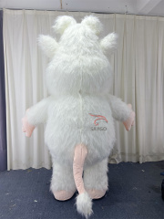 White Booba Mascot Costume Party Show Giant Plush Inflatable Adult Party Event Mascot Cartoon Fancy Dress Character Costume,Big Mascot,White Booba Mascot Costume Party Show Giant Plush Inflatable Adult Party Event Mascot Cartoon Fancy Dress Character Costume