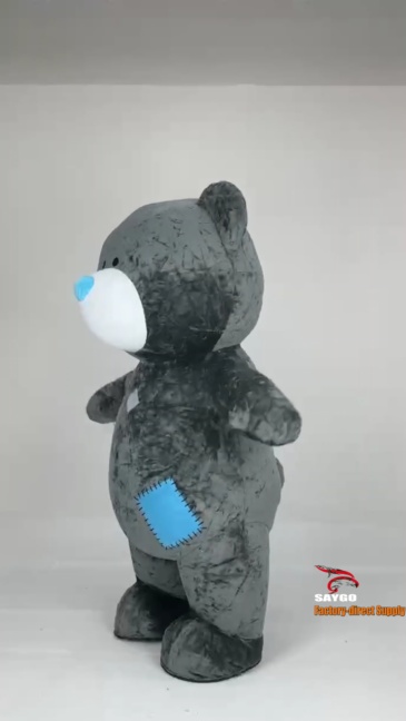 Tatty Teddy Figurative Patch Bear Mascot Costume Party Show Giant Plush Inflatable Adult Party Event Mascot Cartoon Fancy Dress Character Costume,Big Mascot,Tatty Teddy Figurative Patch Bear Mascot Costume Party Show Giant Plush Inflatable Adult Party Event Mascot Cartoon Fancy Dress Character Costume