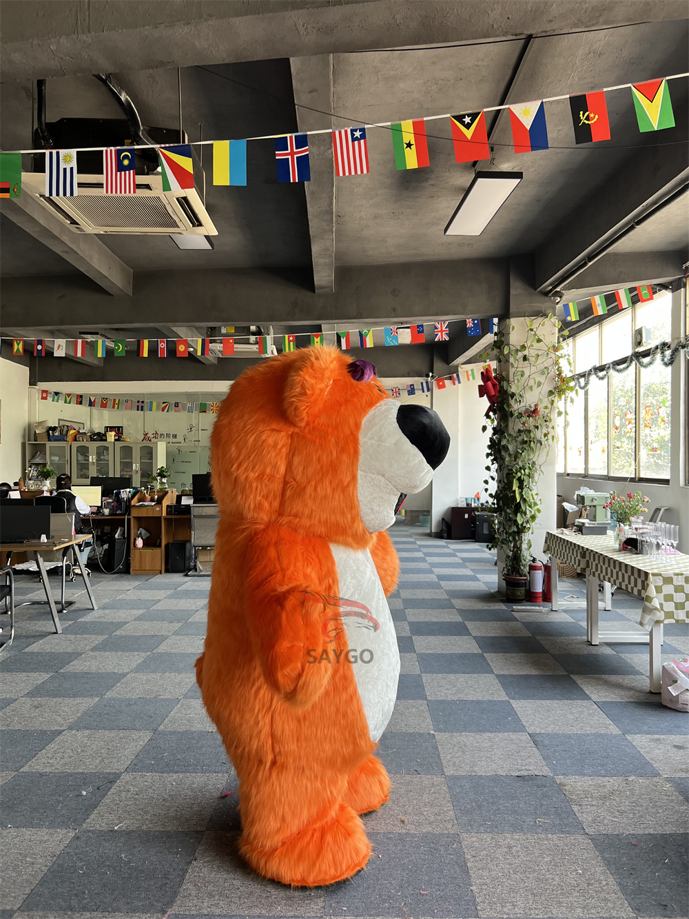 Orange Furry Lotso' Bear  Mascot Costume Party Show Giant Plush Inflatable Adult Party Event Mascot Cartoon Fancy Dress Character Costume,Big Mascot,Orange Furry Lotso' Bear  Mascot Costume Party Show Giant Plush Inflatable Adult Party Event Mascot Cartoon Fancy Dress Character Costume