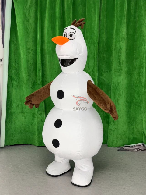 Olaf Frozen Mascot Costume Party Show Giant Plush Inflatable Adult Party Event Mascot Cartoon Fancy Dress Character Costume,Big Mascot,Olaf Frozen Mascot Costume Party Show Giant Plush Inflatable Adult Party Event Mascot Cartoon Fancy Dress Character Costume