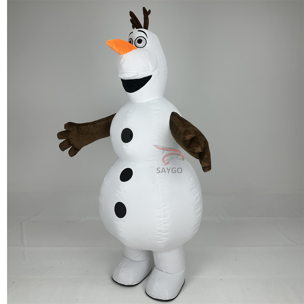 Olaf Frozen Mascot Costume Party Show Giant Plush Inflatable Adult Party Event Mascot Cartoon Fancy Dress Character Costume,Big Mascot,Olaf Frozen Mascot Costume Party Show Giant Plush Inflatable Adult Party Event Mascot Cartoon Fancy Dress Character Costume